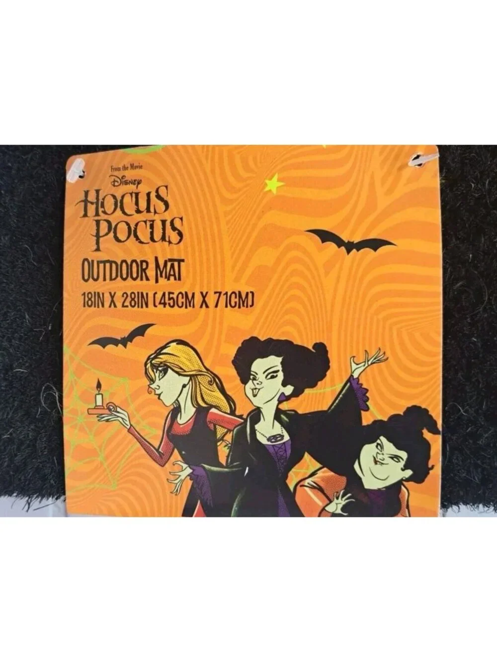 NWT Disney Halloween Its Just A Bunch Of Hocus Pocus 18x28 Mat Sanderson Sisters